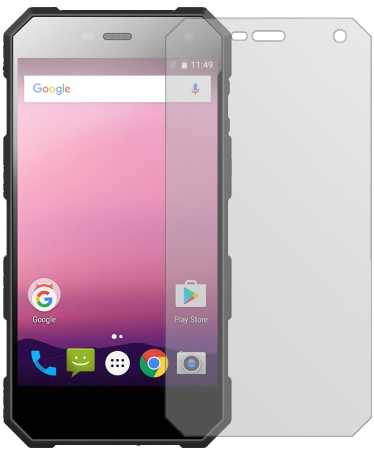 2x Schutzfolie matt für Nomu S10 Pro Display-Schutzfolie