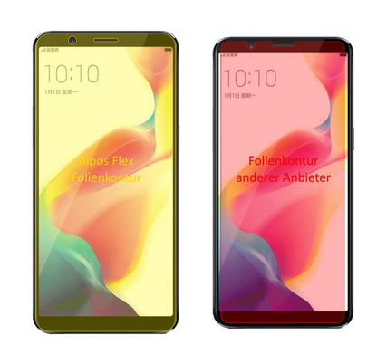 3x 3D Full Cover Schutzfolie für Oppo R11s Plus