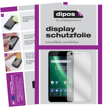 2x Schutzfolie klar für Nokia 2 Display-Schutzfolie