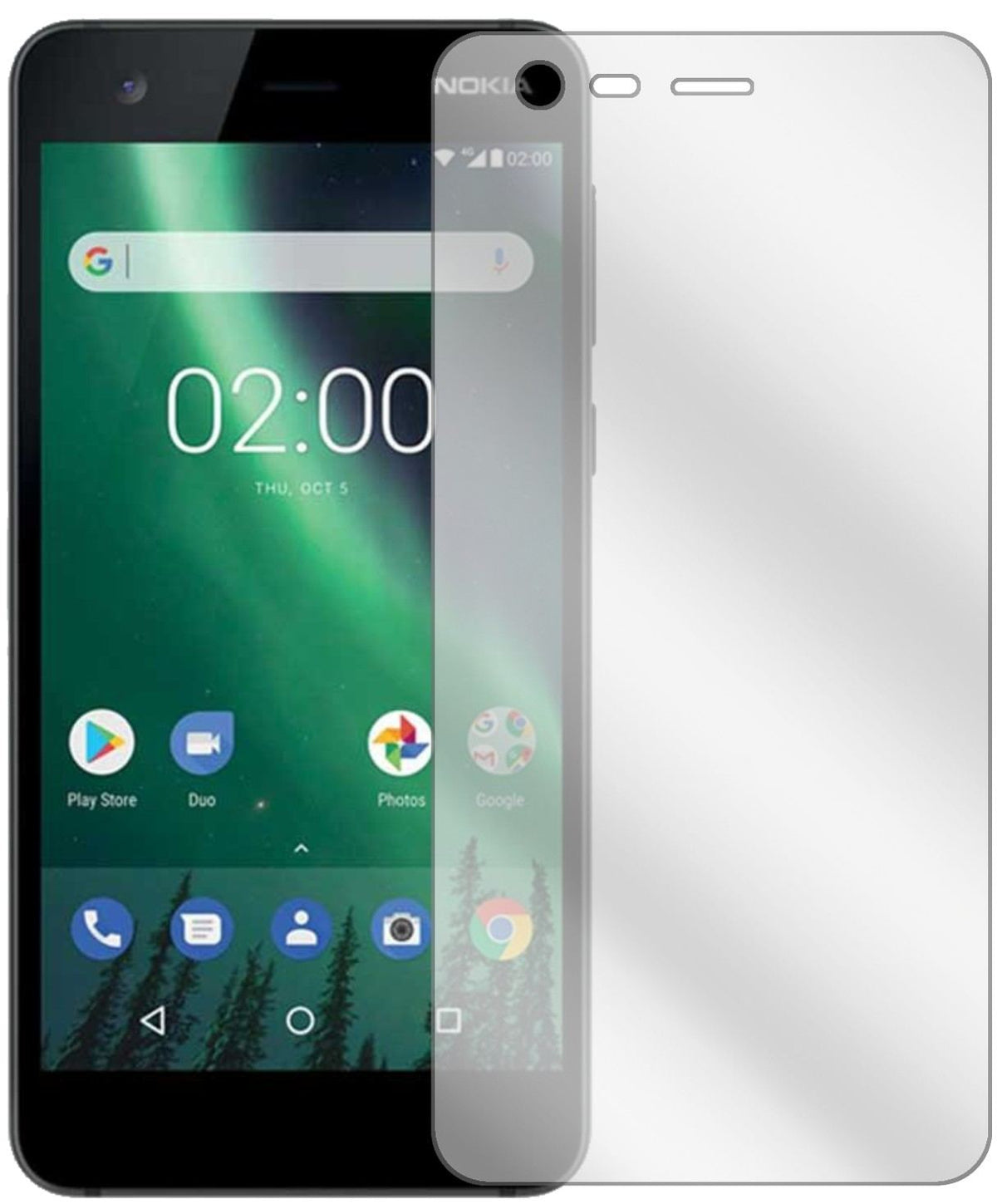 6x Schutzfolie klar für Nokia 2 Display-Schutzfolie