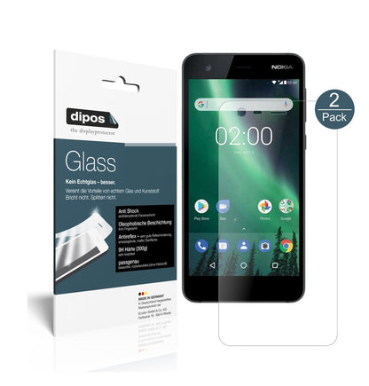 2x 9H Schutzfolie matt für Nokia 2 Panzerfolie
