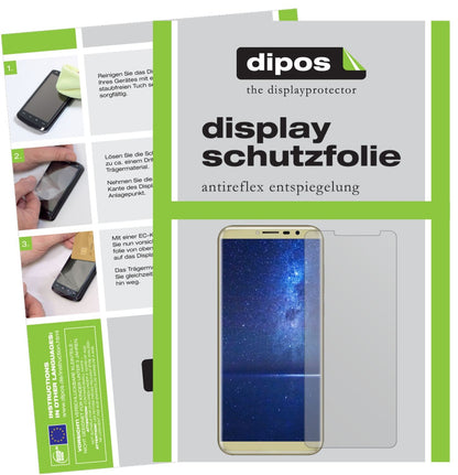 Matte Displayschutzfolie von dipos passend für Cubot X18, präziser Zuschnitt und blasenfrei montiert