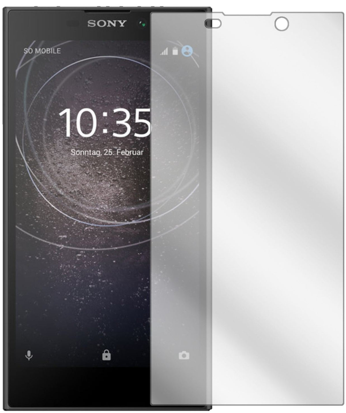 2x Schutzfolie klar für Sony Xperia L2 Display-Schutzfolie