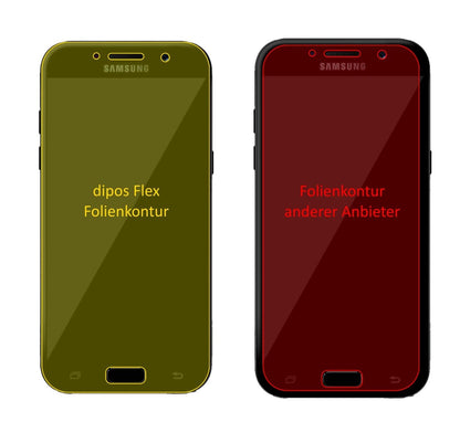 3x 3D Full Cover Schutzfolie für Samsung Galaxy A3 (2017)