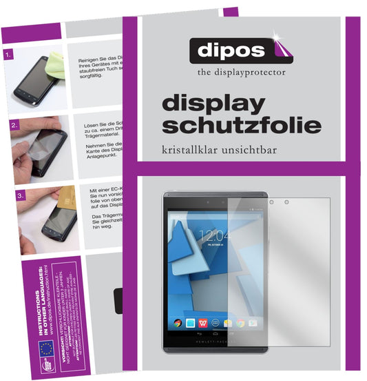 2x Schutzfolie klar für HP Pro Slate 8 Display-Schutzfolie