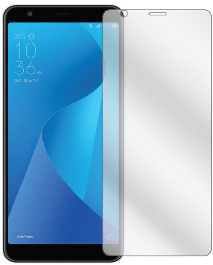 AsusZenFone Max Plus M1 (ZB570TL) mit aufgebrachter dipos Displayschutzfolie, glasklare Darstellung ohne Einschränkungen
