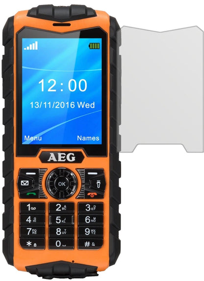 AEGM550 mit aufgebrachter dipos Displayschutzfolie, die lästige Fingerabdrücke minimiert