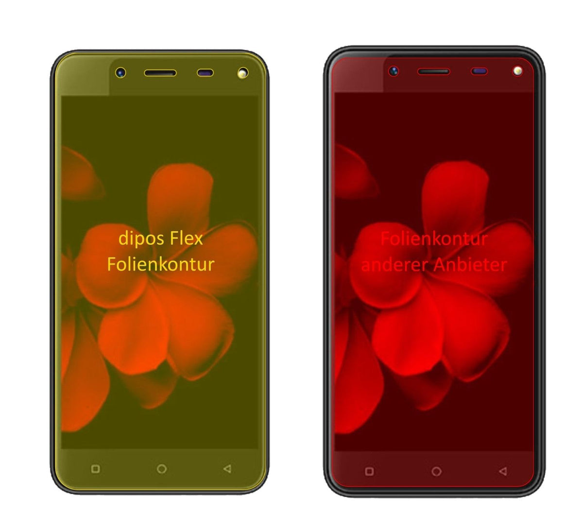 3x 3D Full Cover Schutzfolie für Karbonn Titanium Frames S7