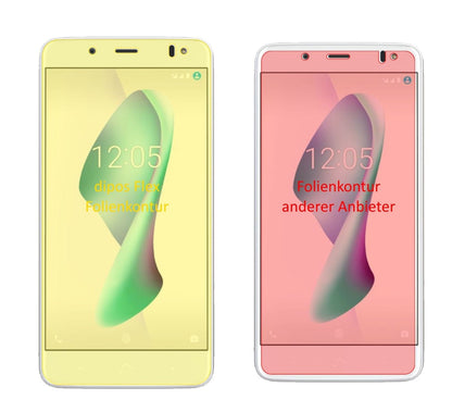 3x 3D Full Cover Schutzfolie für BQ Aquaris VS Plus