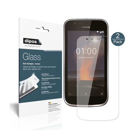 2x 9H Schutzfolie für Nokia 1 Panzerfolie