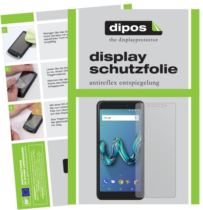 Matte Displayschutzfolie von dipos passend für Wiko Tommy 3, präziser Zuschnitt und blasenfrei montiert