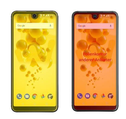 3x 3D Full Cover Schutzfolie für Wiko View 2