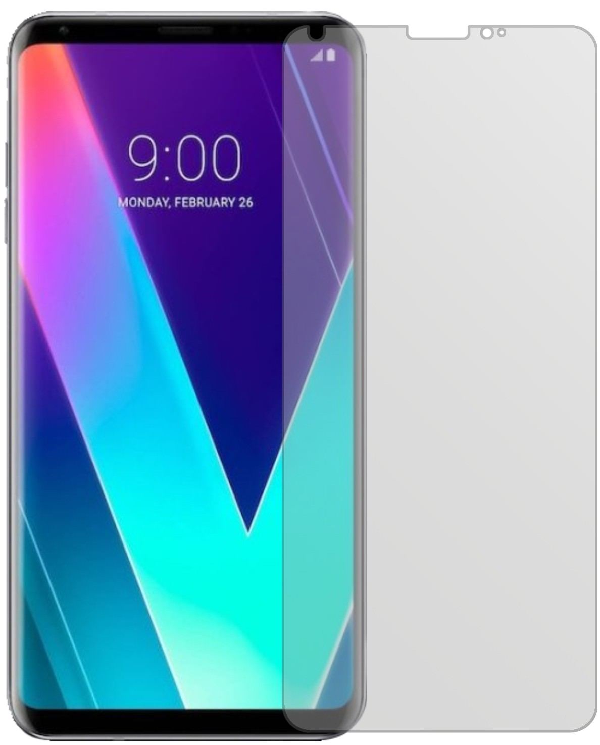 2x Schutzfolie matt für LG V30S ThinQ Display-Schutzfolie
