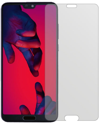HuaweiP20 mit aufgebrachter dipos Displayschutzfolie, die lästige Fingerabdrücke minimiert