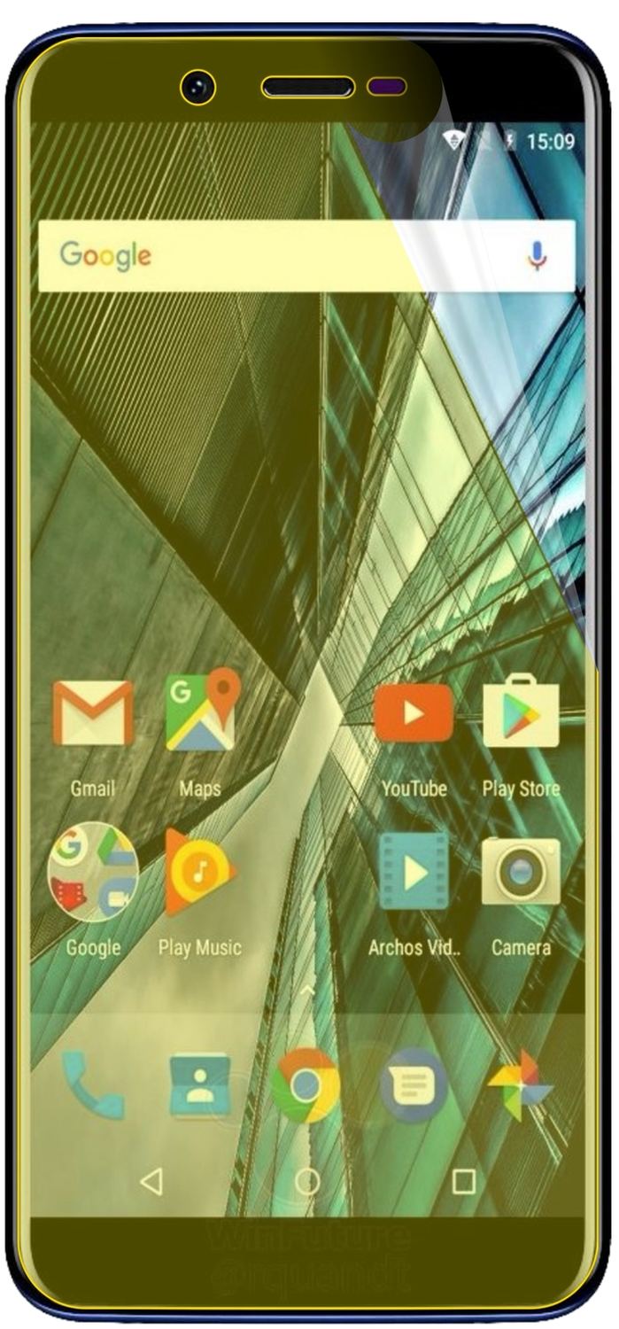 3x 3D Full Cover Schutzfolie für Archos Core 57S