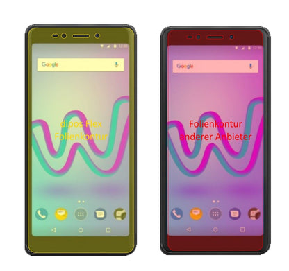 3x 3D Full Cover Schutzfolie für Wiko Jerry 3