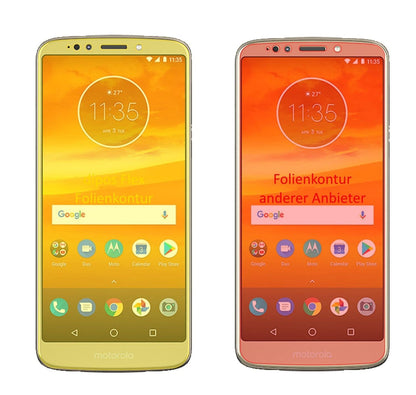 3x 3D Full Cover Schutzfolie für Motorola Moto E5 Plus