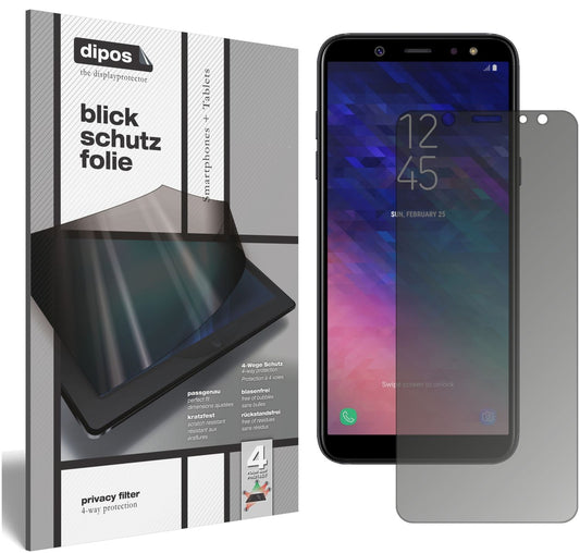 Blickschutzfolie für Samsung Galaxy A6 Plus (2018) matt Schutzfolie Privacy