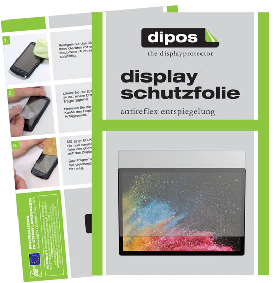 2x Schutzfolie matt für Microsoft Surface Book 2 15 Zoll Display-Schutzfolie