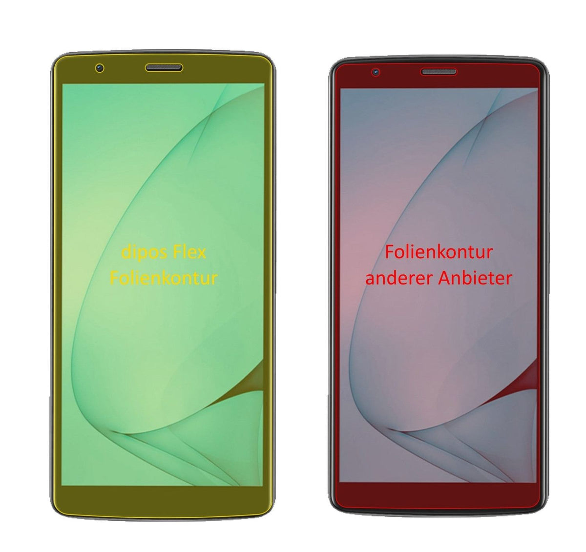 3x 3D Full Cover Schutzfolie für Blackview A20