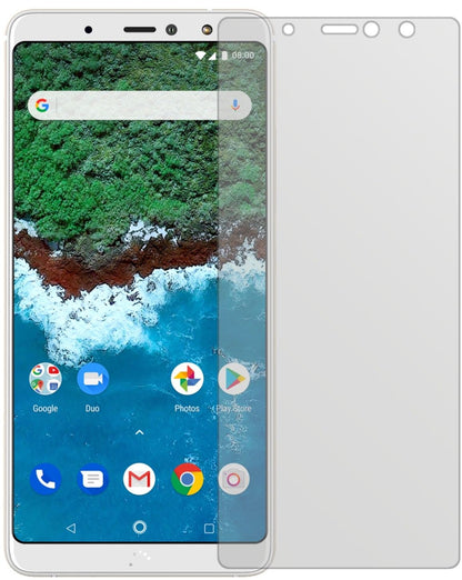BQAquaris X2 Pro mit aufgebrachter dipos Displayschutzfolie, die lästige Fingerabdrücke minimiert