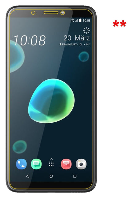 Privatsphäre-Schutz durch Sichtschutz-Folie passend zugeschnitten für HTC Desire 12 Plus