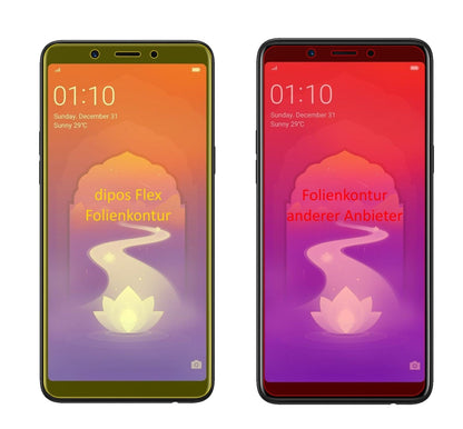 3x 3D Full Cover Schutzfolie für Oppo Realme 1
