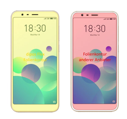 3x 3D Full Cover Schutzfolie für Meizu M8C