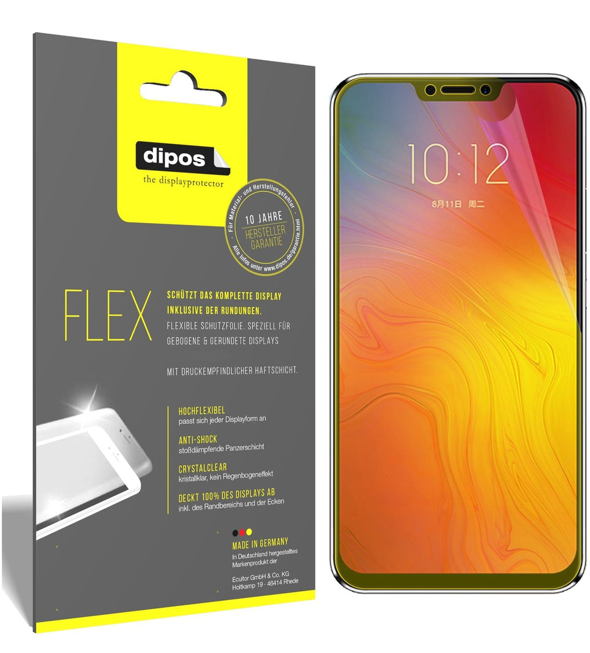 3x 3D Full Cover Schutzfolie für Lenovo Z5