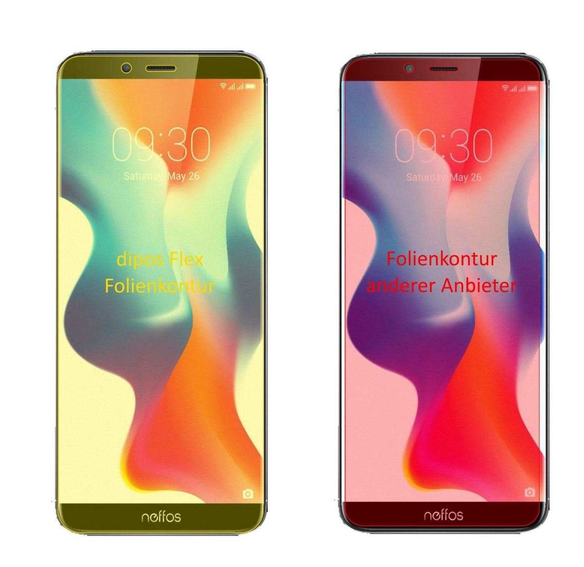 3x 3D Full Cover Schutzfolie für TP-Link Neffos X9