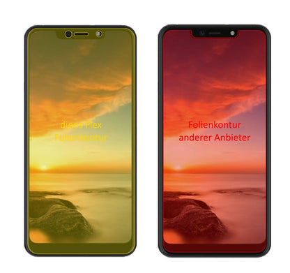 3x 3D Full Cover Schutzfolie für Hisense H18