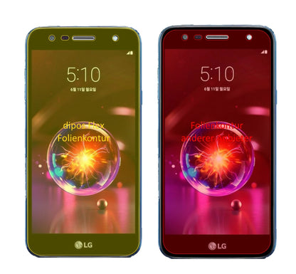 3x 3D Full Cover Schutzfolie für LG X5 2018