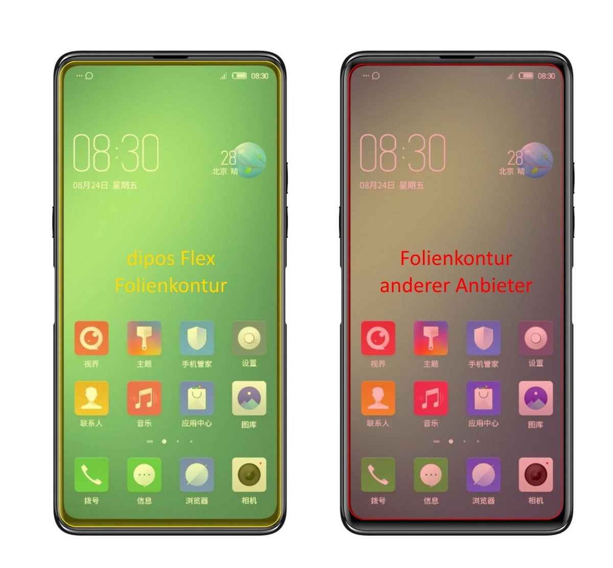 3x 3D Full Cover Schutzfolie für Nubia Z18S