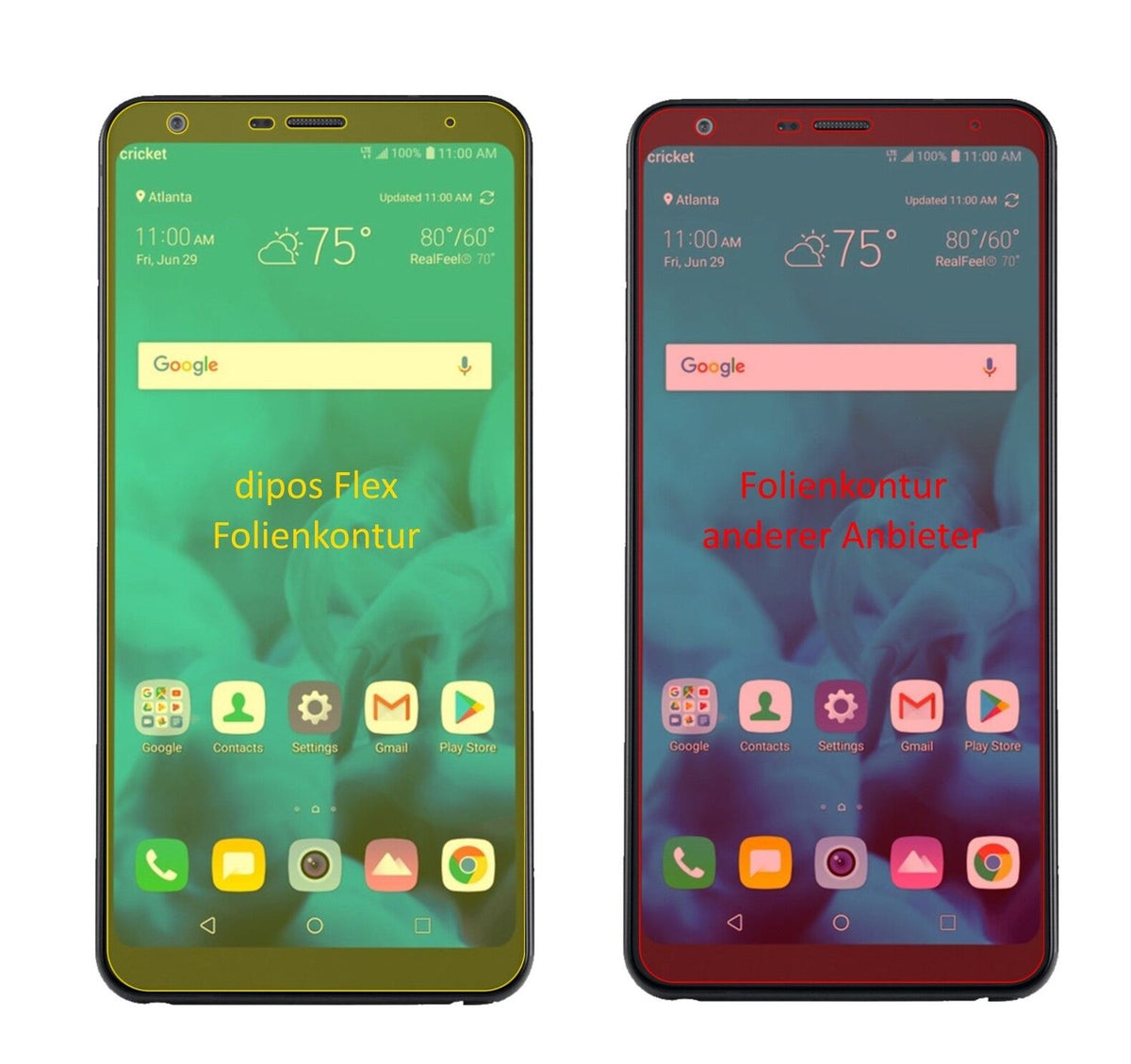 3x 3D Full Cover Schutzfolie für LG Stylo 4