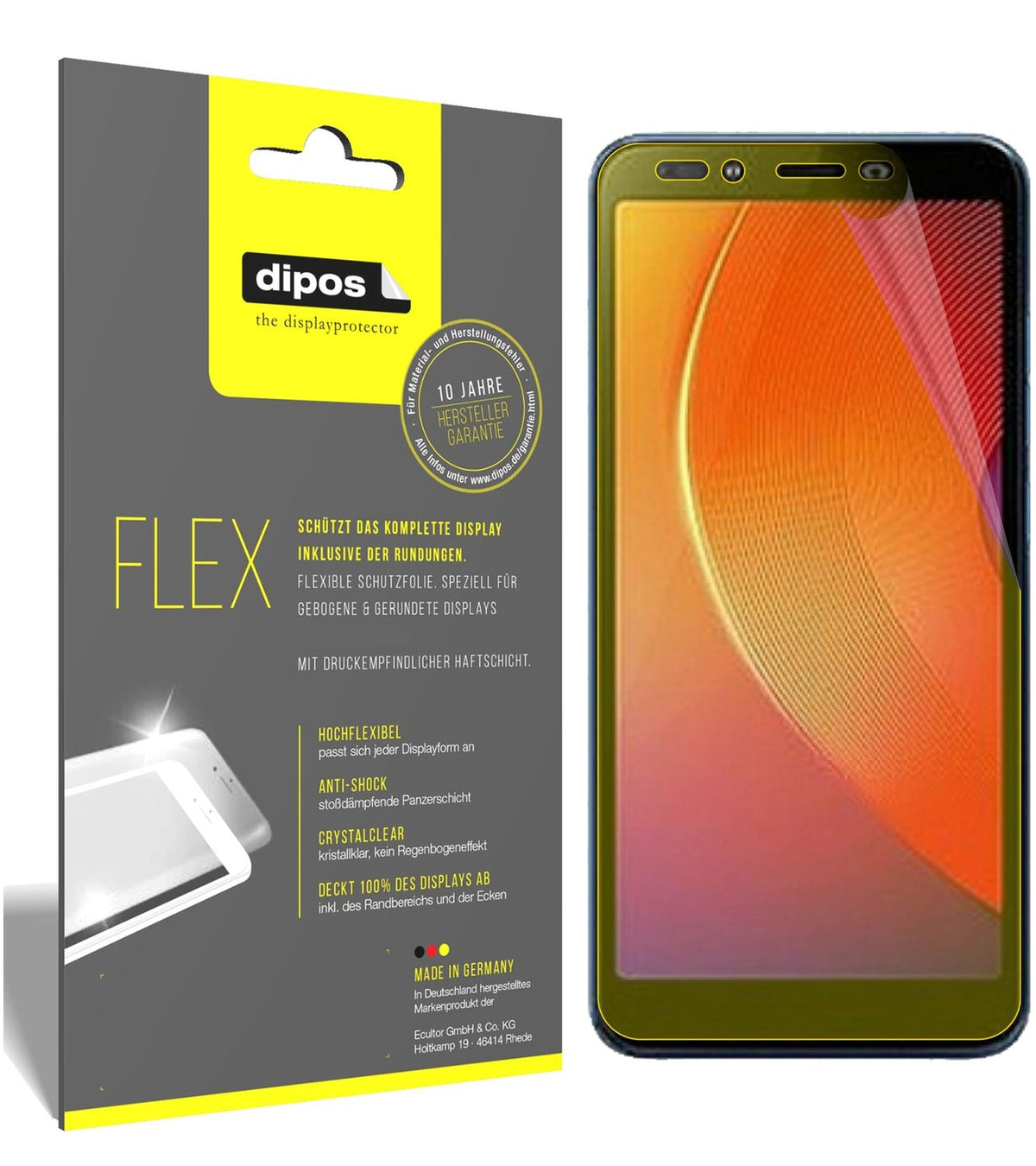 3x 3D Full Cover Schutzfolie für Infinix Smart 2 Pro