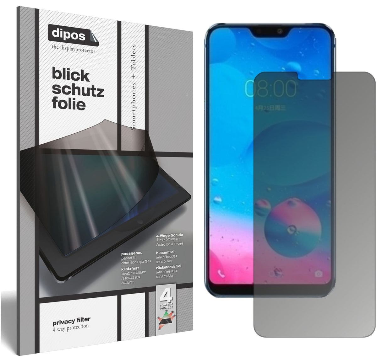 Blickschutzfolie für Hisense H20 matt Schutzfolie Privacy