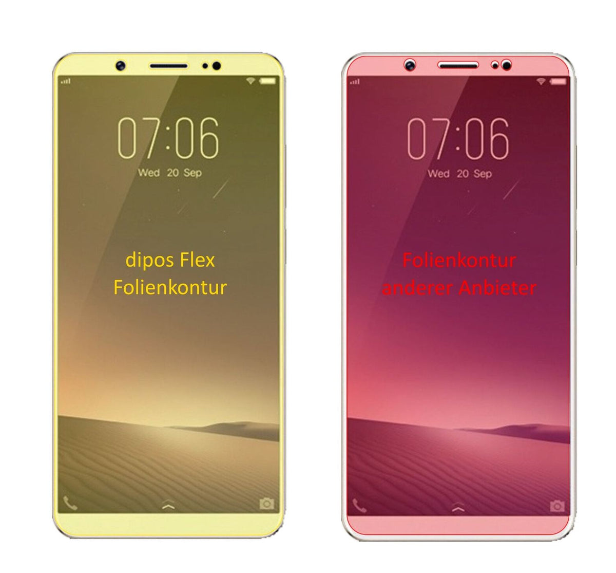 3x 3D Full Cover Schutzfolie für Vivo Z10