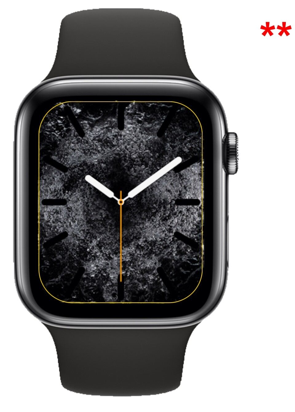 6x Schutzfolie klar für Apple Watch Series 4 44mm Display-Schutzfolie