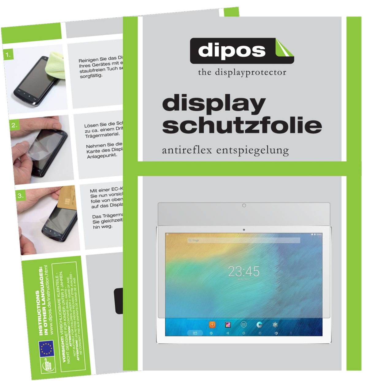 2x Schutzfolie matt für Teclast P10 10.1 Zoll Display-Schutzfolie