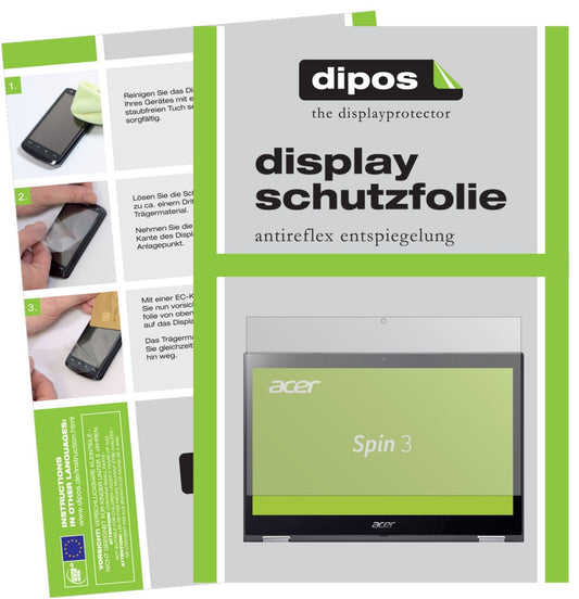 2x Schutzfolie matt für Acer Spin 3 SP314-51-34CD Display-Schutzfolie