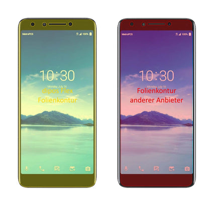 3x 3D Full Cover Schutzfolie für Alcatel 7
