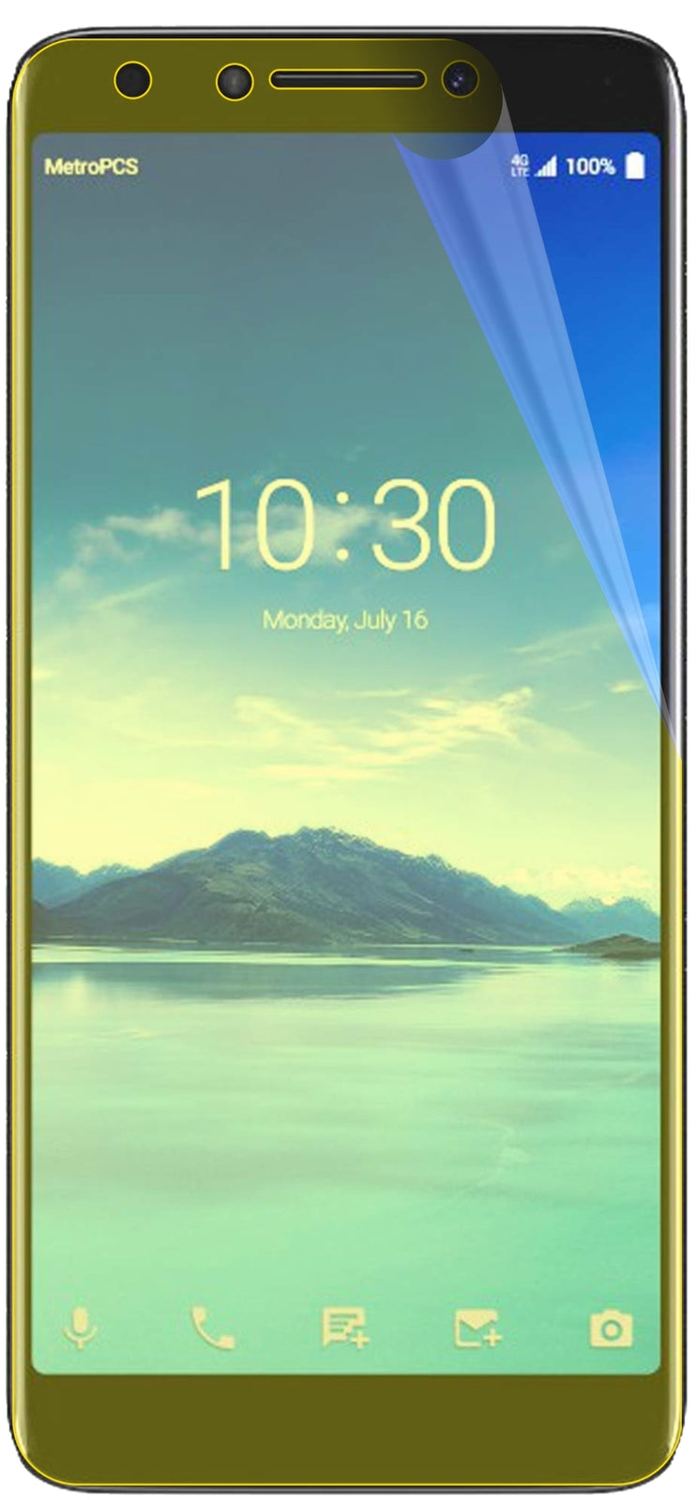 3x 3D Full Cover Schutzfolie für Alcatel 7