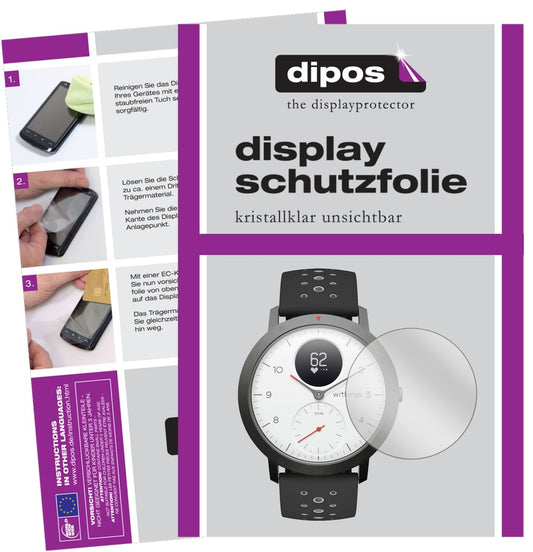 6x Schutzfolie klar für Withings Steel Hr Sport Display-Schutzfolie