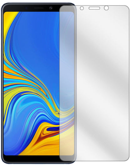 SamsungGalaxy A9 (2018) mit aufgebrachter dipos Displayschutzfolie, glasklare Darstellung ohne Einschränkungen