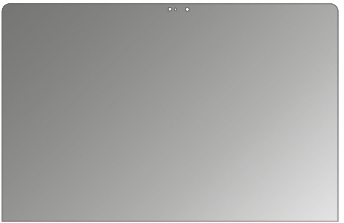 AppleMacBook Pro 15 Zoll 2018 mit aufgebrachtem dipos Displayschutz, der seitliche Einblicke blockiert