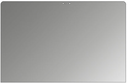 AppleMacBook Pro 15 Zoll 2018 mit aufgebrachtem dipos Displayschutz, der seitliche Einblicke blockiert