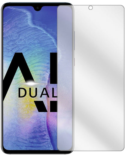 HuaweiMate 20 mit aufgebrachter dipos Displayschutzfolie, glasklare Darstellung ohne Einschränkungen