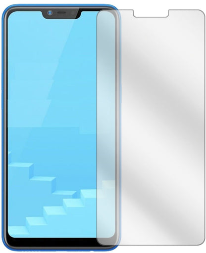 OppoRealme C1 mit aufgebrachter dipos Displayschutzfolie, glasklare Darstellung ohne Einschränkungen