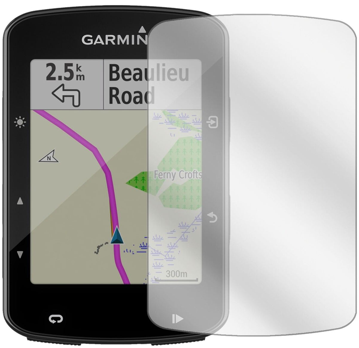 3x Schutzfolie klar für Garmin Edge 520 Plus Display-Schutzfolie