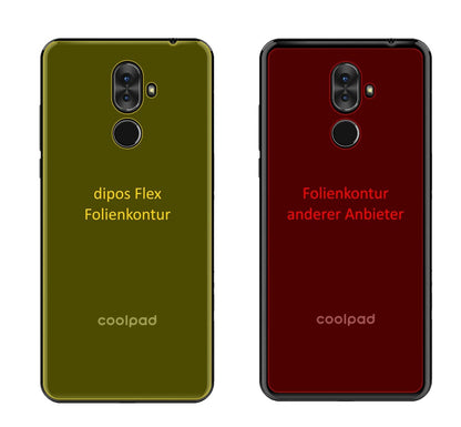 3x 3D Full Cover Schutzfolie für Coolpad Note 8 Rückseite
